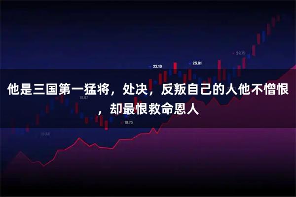 他是三国第一猛将，处决，反叛自己的人他不憎恨，却最恨救命恩人